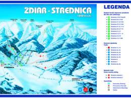 Trail map Strednica – Ždiar