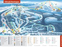 Trail map Klövsjö/Storhogna