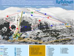 Trail map Harpefossen