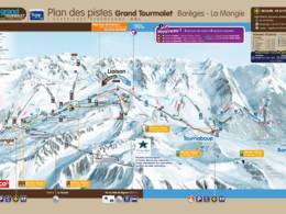 Trail map Grand Tourmalet/Pic du Midi – La Mongie/Barèges