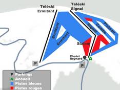 Trail map Mont Ventoux Sud