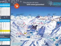 Trail map Val Senales Glacier (Schnalstaler Gletscher)