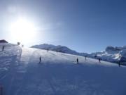 Morning atmosphere on the Metschstand in Lenk