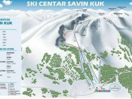 Trail map Savin Kuk – Žabljak
