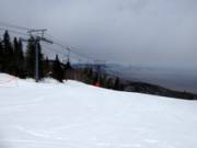 View from the highest point in the ski resort of Le Massif de Charlevoix