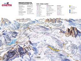 Trail map Civetta – Alleghe/Selva di Cadore/Palafavera/Zoldo