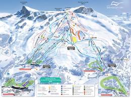 Trail map Dévoluy – Superdévoluy/La Joue du Loup