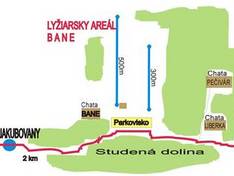 Trail map Bane – Jakubovany