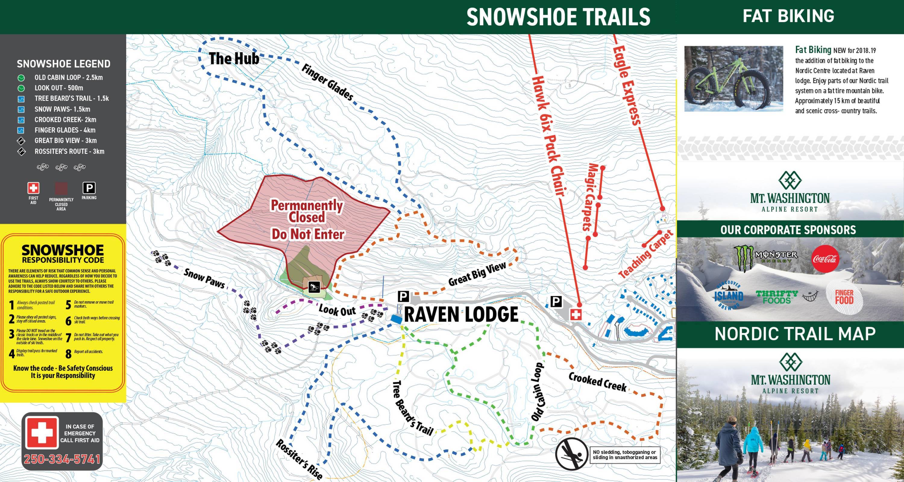 Mt Washington Snowshoe Trail Map Trail Map Mount Washington Mt Washington Snowshoe Trail Map Trail Map Mount Washington