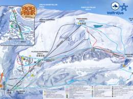 Trail map Valfréjus