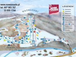 Trail map Nowa Osada – Wisła