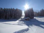 Calm beginner area at the Bärenbad lift