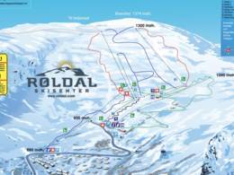 Trail map Røldal