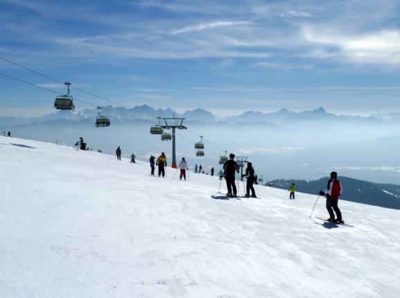 Gerlitzen with a view of the Karawanken Mountains