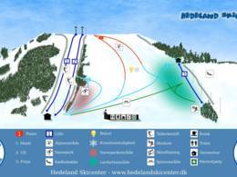 Trail map Hedelands Skicenter