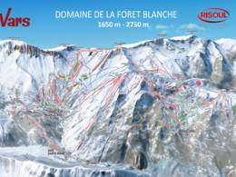 Trail map Vars/Risoul – La Forêt Blanche