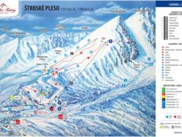 Trail map Štrbské Pleso