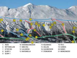 Trail map Kittelfjäll
