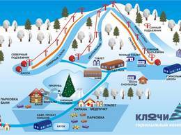 Trail map Klyuchi