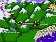 Trail map Glaciar Martial