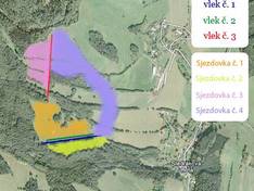 Trail map Štědrákova Lhota