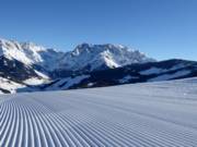Perfect slope preparation in front of the Hochkönig
