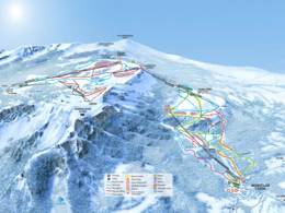 Trail map St. Jean Montclar