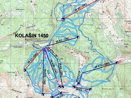 Trail map Kolašin 1450