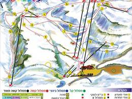 Trail map Mount Hermon – Neve Ativ