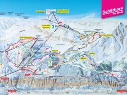 Trail map Schilthorn – Mürren/Lauterbrunnen