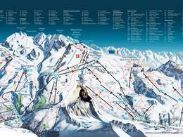 Trail map Zermatt/Breuil-Cervinia/Valtournenche – Matterhorn