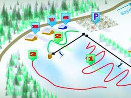 Trail map Kotlinka – Szymbark