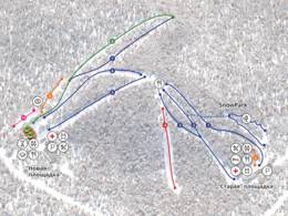 Trail map SOK – Krasnaya Glinka