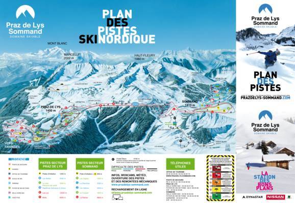 Praz De Lys Piste Map Trail Map Praz De Lys/Sommand (Taninges/Mieussy)