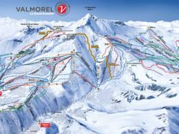 Trail map Le Grand Domaine – Valmorel/Doucy/Celliers/St François Longchamp