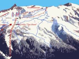 Trail map Dombai