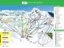 Trail map The Remarkables