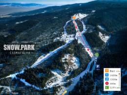 Trail map Gyergyócsomafalva Snowpark