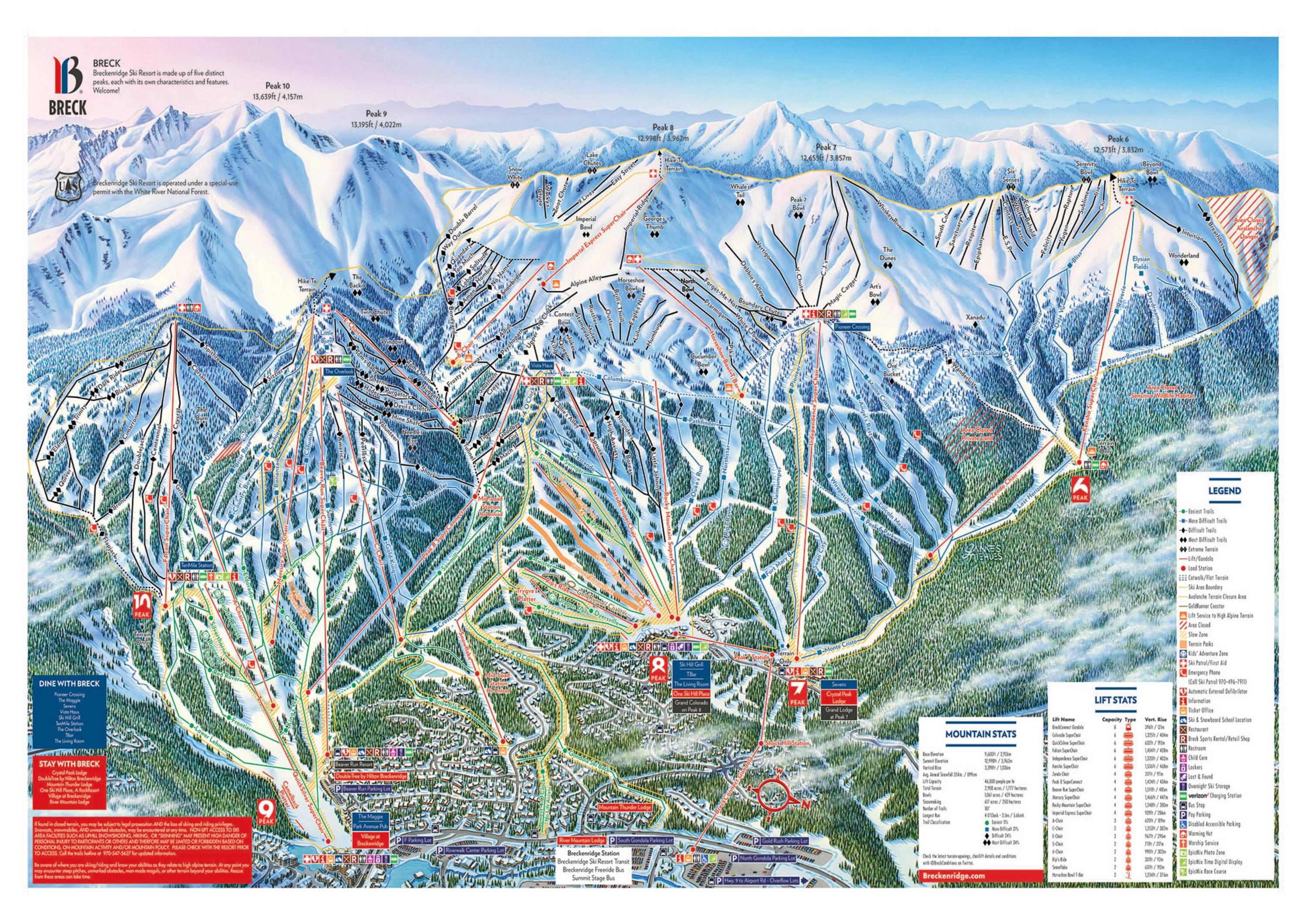 breckenridge ski resort map Trail Map Breckenridge