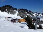 The new Jufenbahn lift in the Hahnenkamm core ski area