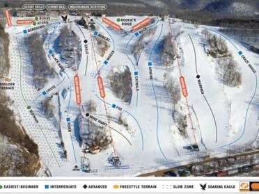Four Lakes Ski Map Ski Resorts Illinois - Skiing In Illinois