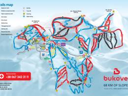 Trail map Bukovel