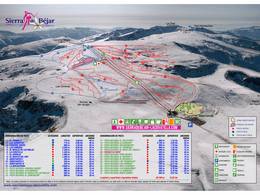 Trail map La Covatilla – Sierra de Béjar