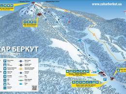 Trail map Vysokyy Verh – Zahar Berkut