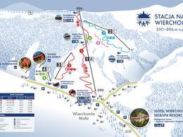 Trail map Dwie Doliny – Wierchomla Mała/Szczawnik (Piwniczna-Zdrój/Muszyna)