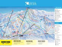 Trail map Coronet Peak