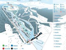 Trail map Skagahøgdi – Gol