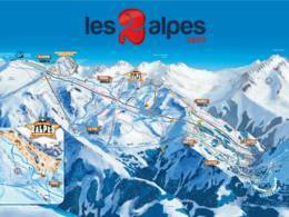 Trail map Les 2 Alpes