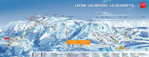 Les Mosses Ski Map Trail Map Les Mosses/La Lécherette