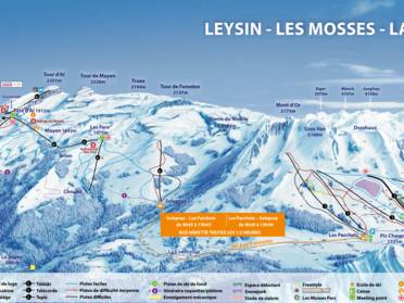 Les Mosses Ski Map Ski Resort Les Mosses/La Lécherette - Skiing Les Mosses/La Lécherette